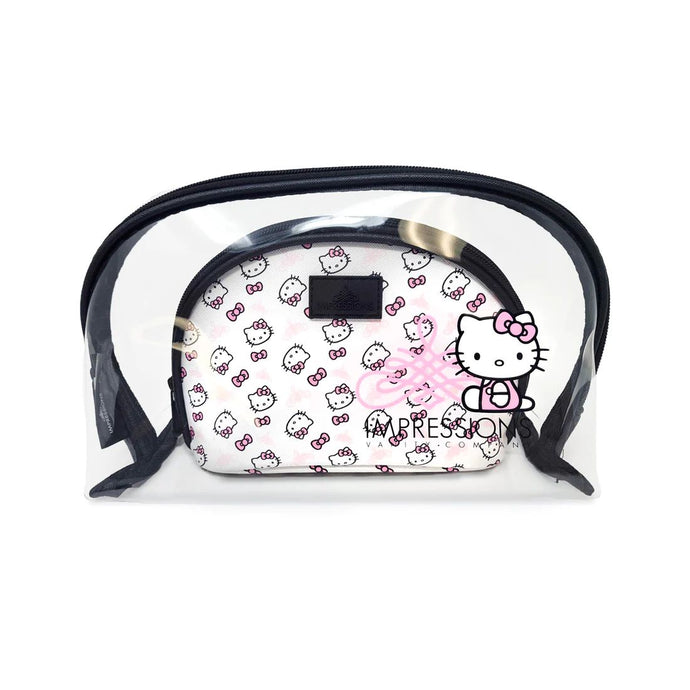 Novelties- Impressions 2 in 1 Hello Kitty Cosmetic Pouch HKCLU-WHT (3pc bundle, $19 each)