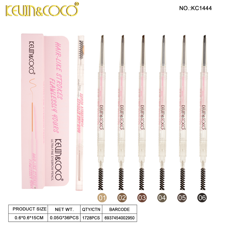 Load image into Gallery viewer, Eyebrows-Kevin&amp;Coco Hair-Like Strokes Ultra Fine Eyebrow Pencil KC1444 ($1 each, 36pc Display)
