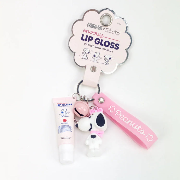 Lips-Celavi Peanuts Lip Gloss With Keychain P46016 ($3 each, 6pc bundle)