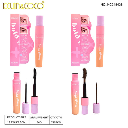 Eyes-Kevin&Coco Bold Glam Mascara & Liquid Eyeliner KC248438 ($1.25 each, 24pc display)