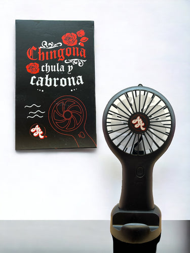 NOVELTIES  - ACute Attitude Portable Electric Fan - BLACK (6pc bundle, $2.50 each)