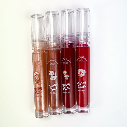 Lips-Celavi Strawberry Shortcake Holiday Berry Frost Lip Gloss Set SS60138H ($4 each, 4pc bundle)