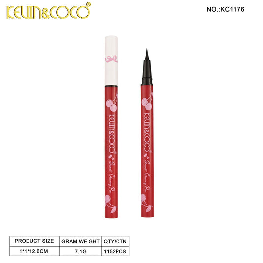 Eyes-Kevin&Coco Sweet Cherry Pie Liquid Eyeliner KC1176 ($1 each, 48pc display)