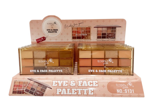 Eyes-Simply Bella Eye&Face Palette S131 ($2 each, 12pc display)