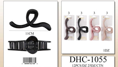 Hair- Glitter Loop Hair Clip DHC-1055 (12pc pack)