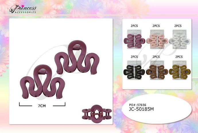 Hair- Wavy Hair Clip JC-50185M (12pc pack)