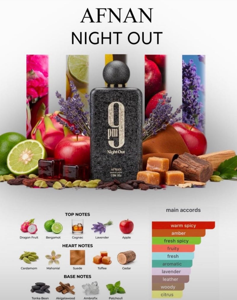 Load image into Gallery viewer, Perfumes- 9Pm Night Out By Afnan Extrait De Parfum 3.4oz/100ml
