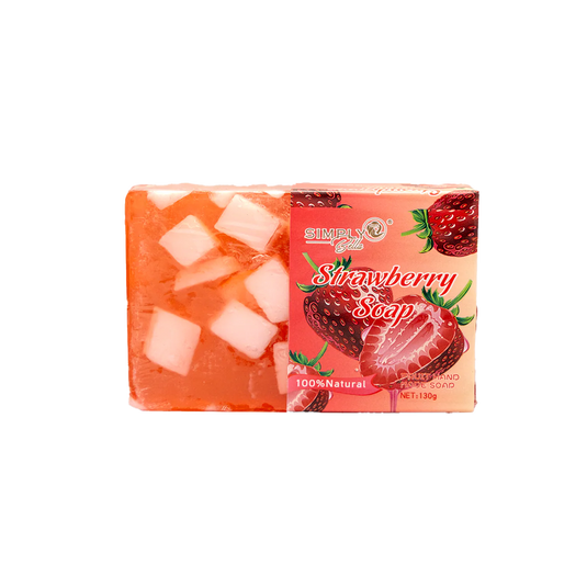 Skincare-Simply Bella Strawberry Natural Soap SIM044 ($1.75 each, 12pc display)