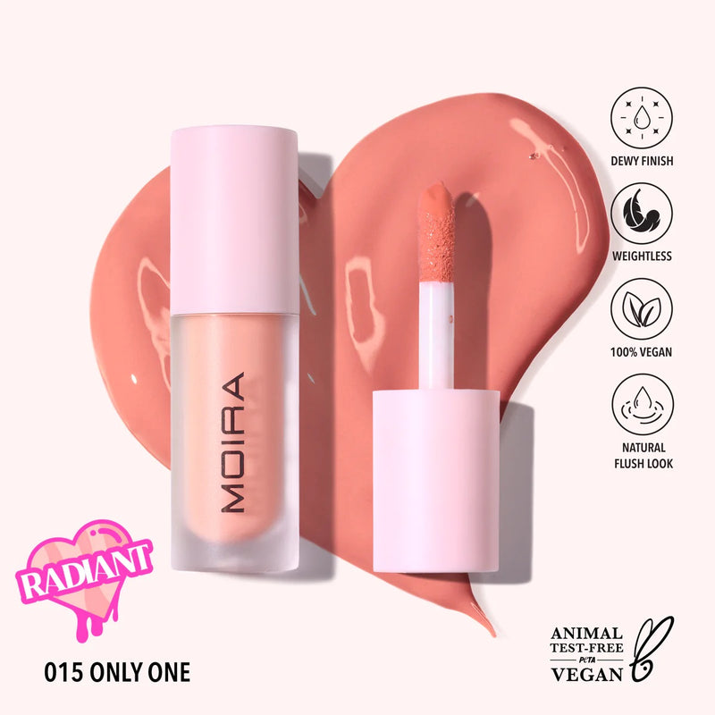 Load image into Gallery viewer, Face- Moira Love Steady Liquid Blush (015, Only One) (3pc Bulk $3.50 each)
