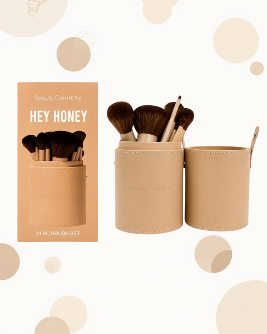 Face-Beauty Creations Hey Honey 24pc brush set BS-HH (3pcs bundle, $16.50 each)