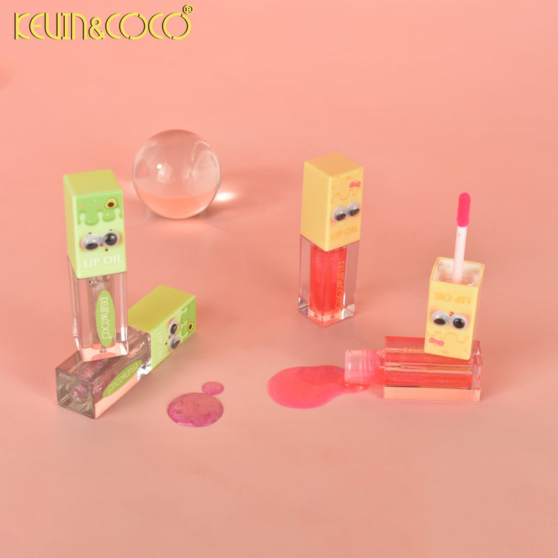 Load image into Gallery viewer, Lips-Kevin&amp;Coco Googly Eyes Lip Oil  KC1071 ($1 each, 24pc display)
