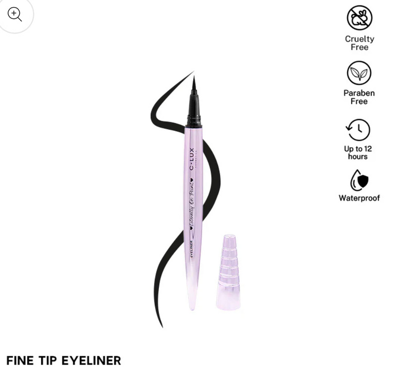 Load image into Gallery viewer, Eyes- CLux Literally On Point Fine Tip Eyeliner BLACK LOP005  (24pc display, $2 each)
