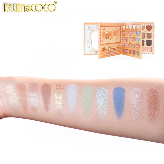 Eyes-Kevin&Coco Plush Bread 64 Colors Eyeshadow Palette KC1635 ($9 each, 6pc bundle)