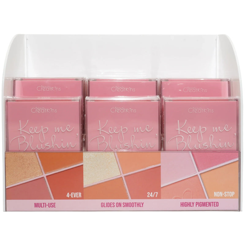 Load image into Gallery viewer, Face-Beauty Creations Keep Me Blushin’ Display *With New Tone* BKMD-PTD (18pc Display + Free Testers)
