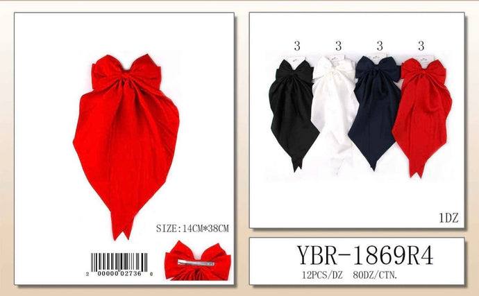 Hair-Hair Ribbon YBR-1869R4 (12pc pack)