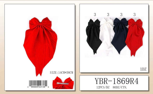 Hair-Hair Ribbon YBR-1869R4 (12pc pack)