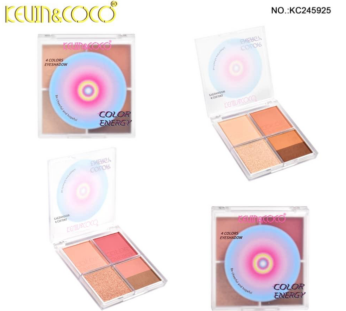 Eyes- Kevin&Coco Color Energy Eyeshadow Palette KC245925 (12pc display, $1.50 each)