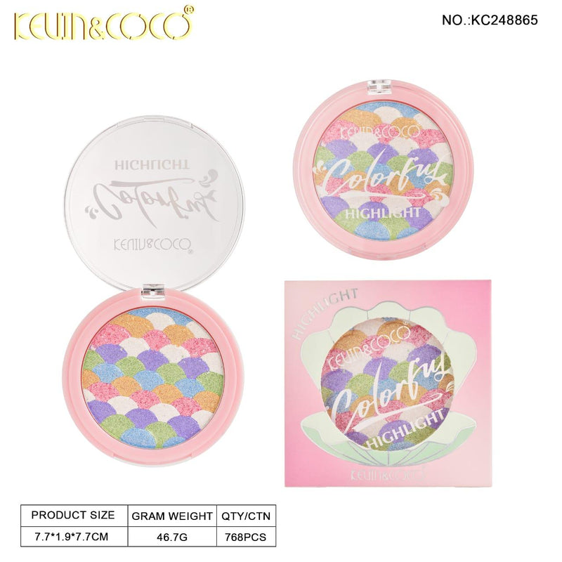 Load image into Gallery viewer, Face-Kevin&amp;Coco Mermaid Colorful Highlight KC248865 ($1.50 each, 24pc display)
