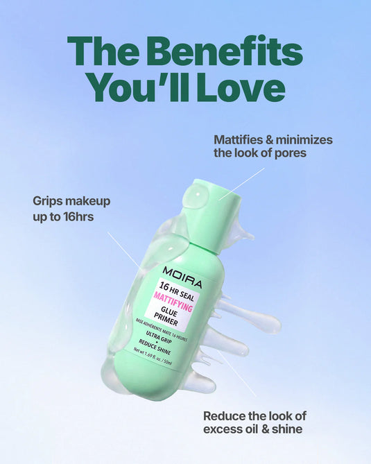 Skincare-Moira 16Hr Seal Mattifying  Glue Primer HRP002 ($4.50 each, 3pc bundle)
