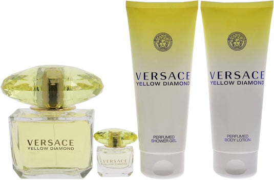 Perfume Set- Yellow Diamond By Versace Eau De Toilette  -100% Authentic
