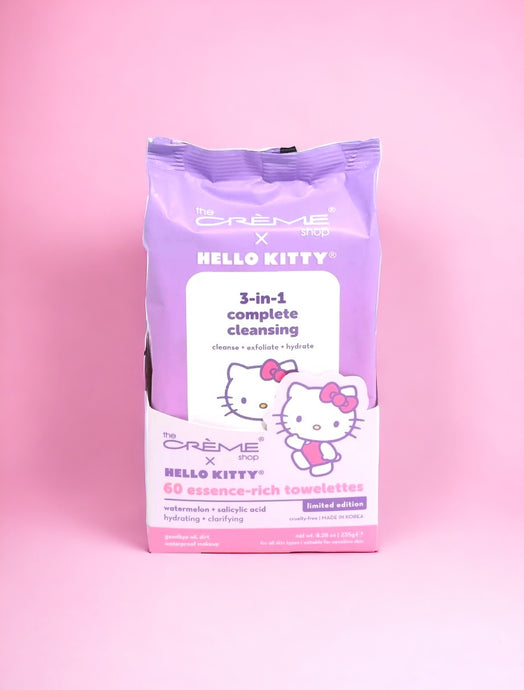 The Crème Shop x Hello Kitty 3 in 1 Complete Cleansing Towelettes HKCT9653-60 (3pc bundle, $4.50 each)