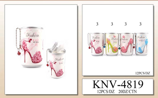 Accessories-Fashion High Heel Can Wet Wipes KNV-4819 (12pc pack)