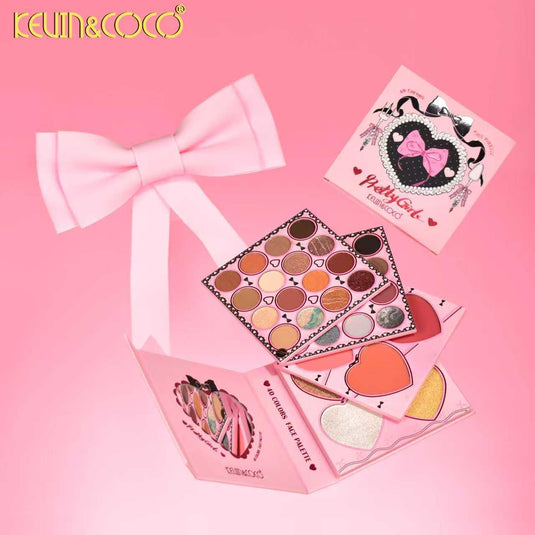 Face-Kevin&Coco Pretty Girl Bow Eyeshadow Palette KC1255 ($6 each, 4pc bundle)