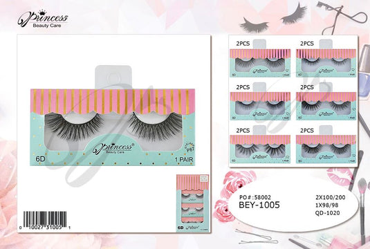 Eyes- Assorted Eyelashes BEY-1005 (12pc box)