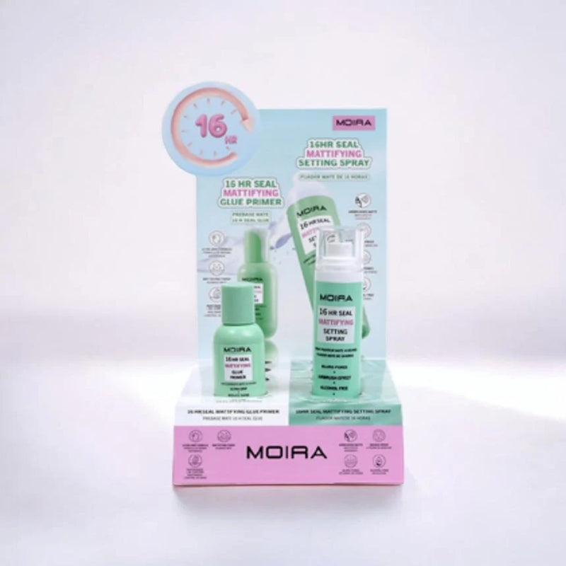 Load image into Gallery viewer, Skincare-Moira 16Hr Seal Mattifying Glue Primer HRPSET2 (6pc display + Testers)
