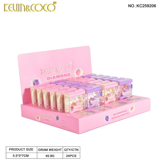 Face-Kevin&Coco Fruit Fiesta Diamond Highlights KC259206 ($1.50 each, 24pc display)