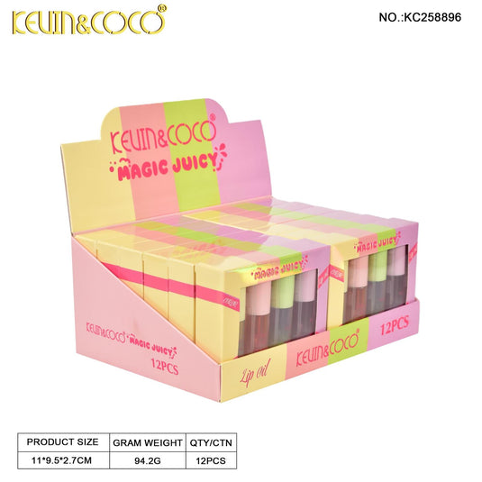 Lips-Kevin&Coco Magic Jucy Lip Oil KC258896 ($2.25 each, 12pcs display)