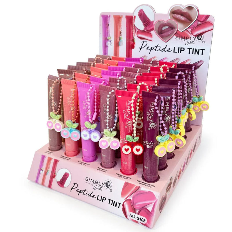 Load image into Gallery viewer, Lips-Simply Bella Peptide Lip Tint S108 ($1 each, 36pc display)
