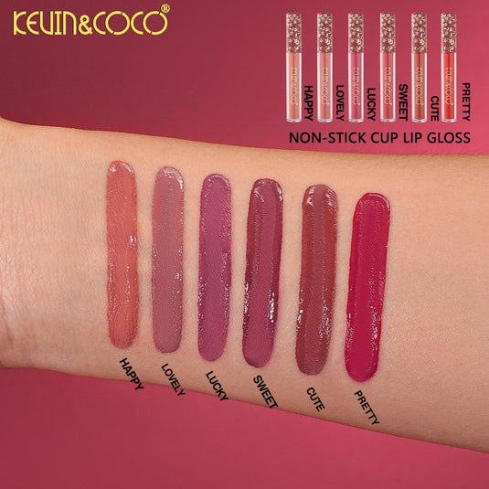 Lips-Kevin&Coco Pink Flowers Feel Good Non-Stick Lip Gloss KC1492 ($1 each, 24pc Display)