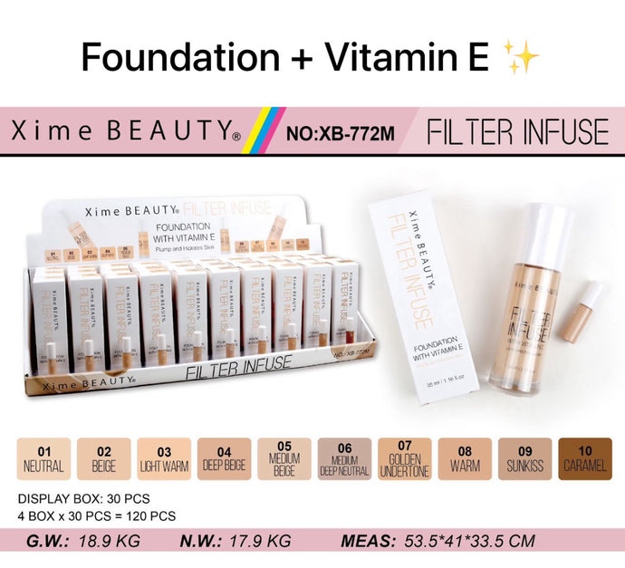 Face-Xime Beauty Filter Infused Foundation Display (30pc)