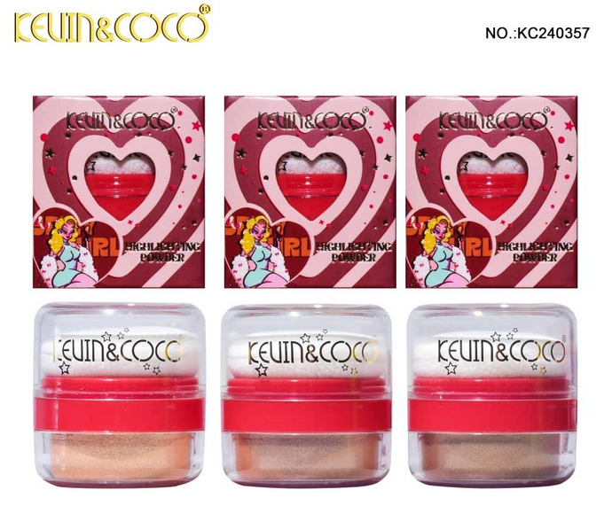 Face- Kevin&Coco Spicy Girl Highlight Powder KC240357 (6pc bundle, $1.50 each)