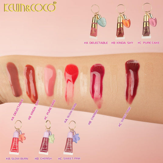 Lips-Kevin&Coco Purple Heart Lip Gloss KC1274 ($2 each, 12pc display)