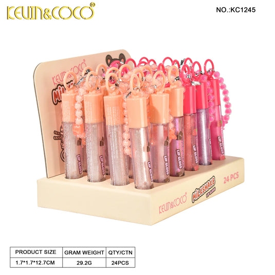 Lips-Kevin&Coco Milkshake Lip Gloss KC1245 (24pc display)