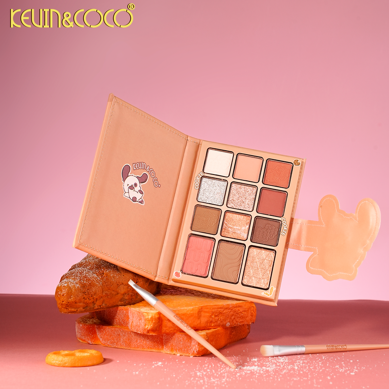 Load image into Gallery viewer, Eyes-Kevin&amp;Coco Cookie Eyeshadow Palette + Brushes KC1480 ($5 each, 6pc bundle)
