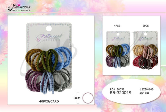 Hair- Hair ties RB-32004S (12pc pack)