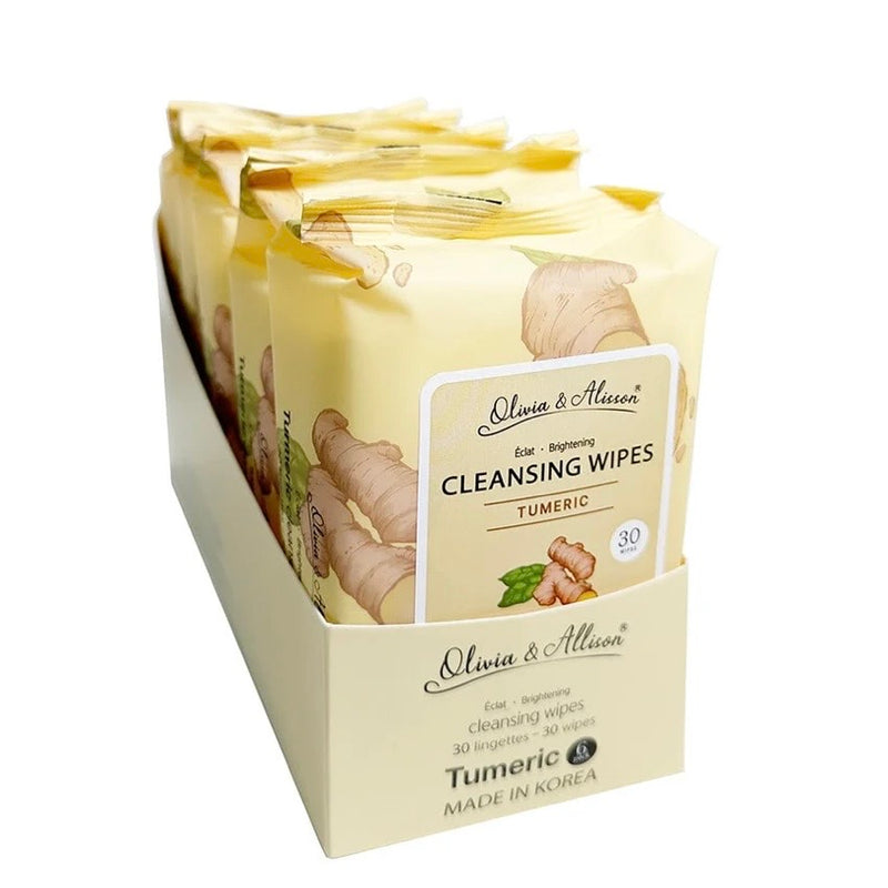 Load image into Gallery viewer, Skincare-She Makeup Turmeric Cleansing Wipes MIT010 ($1.08 each, 6pc Bundle)
