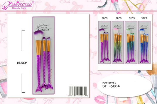 Brushes-Mermaid Tail Brush Set BFT-5064 (12pc pack)