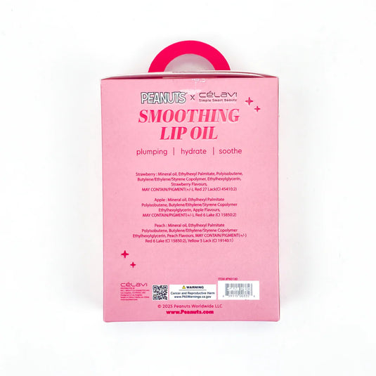 Lips-Celavi x Peanuts 3pc Lip Oil P60100 ($4 each, 4pc bundle)