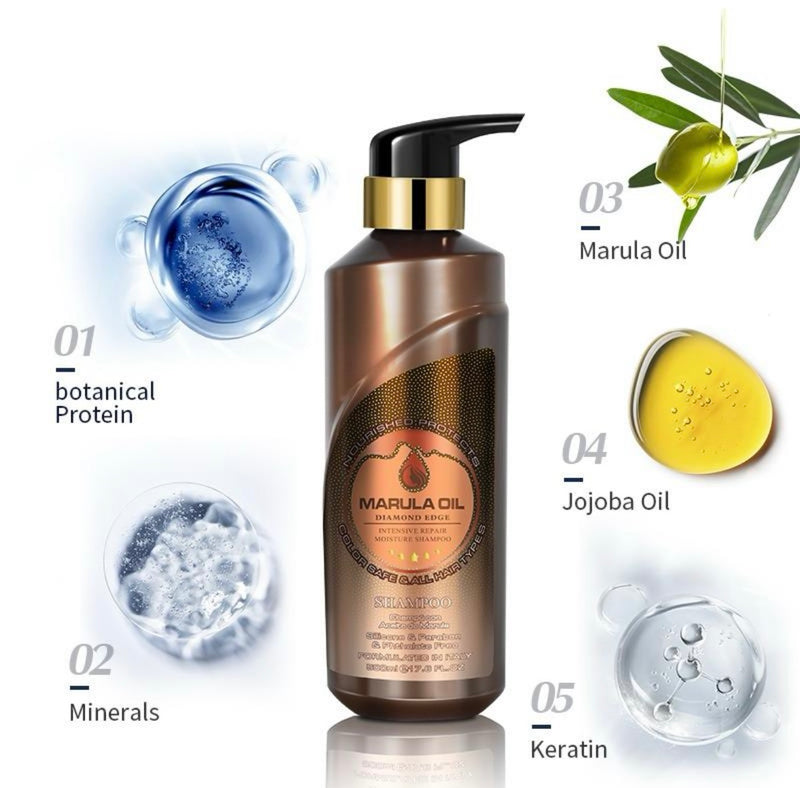 Load image into Gallery viewer, Hair-Marula Oil Intensive Repair Shampoo ($6.50 each, 4pc bundle)
