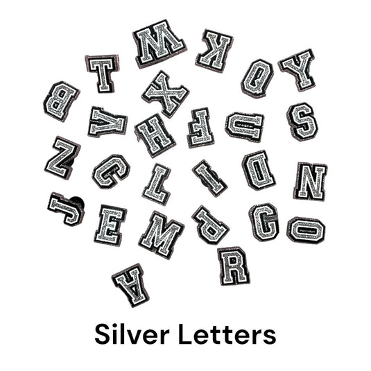Shoe charms- Silver Letters (24pc pack) – Secretbargainshop