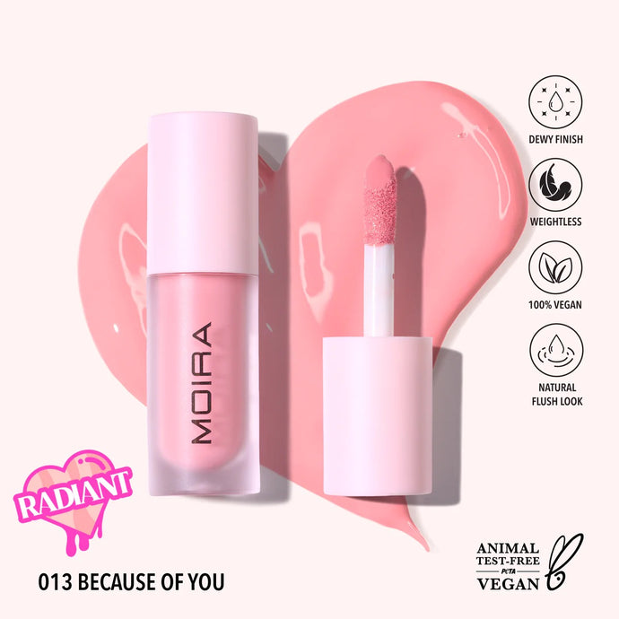 Face- Moira Love Steady Liquid Blush (013, Because Of You) (3pc Bulk $3.50 each)