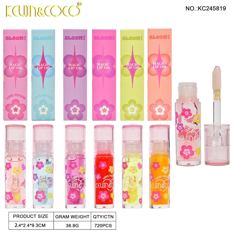 Load image into Gallery viewer, Lips-Kevin&amp;Coco Bloom Magic Lip Oil KC245819 ($1 each, 24pc display)
