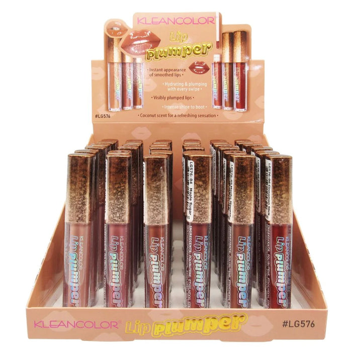 Lips-Kleancolor Lip Plumper Lipgloss LG576 (36pc Display)