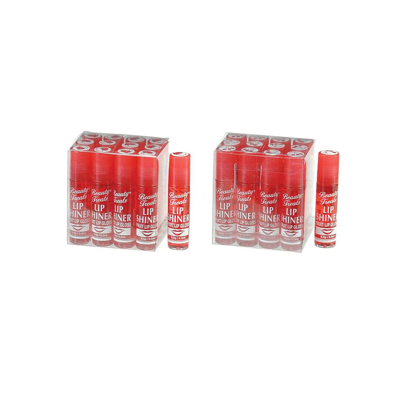 Load image into Gallery viewer, Lips-Beauty Treats Lip Shiner Lip Gloss STRAWBERRY LS-502PS ($0.50 each, 12pc pack)
