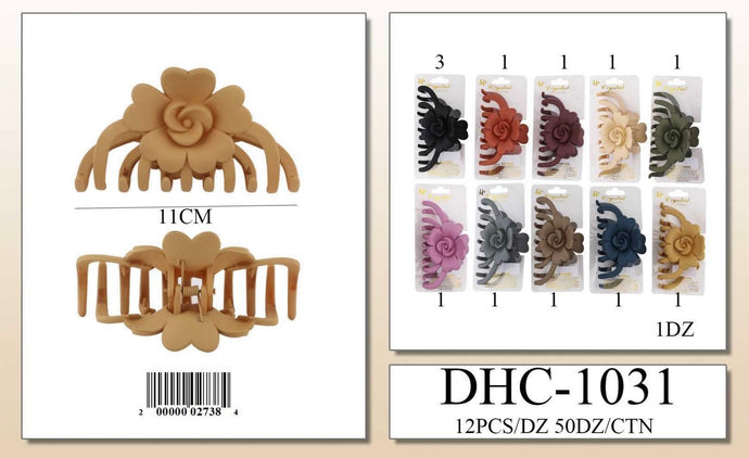 Hair- Rose Hair Clip DHC-1031 (12pc pack)