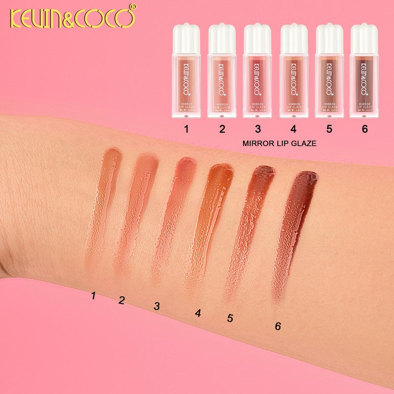 Load image into Gallery viewer, Lips-Kevin&amp;Coco Mirror Lip Glaze Velvet Liquid Lipstick KC1323 ($1 each, 36pc display)

